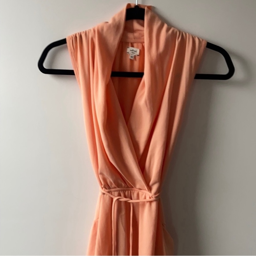 Peach Sabine dress with pockets